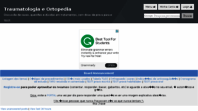 What Traumatologiaeortopedia.com website looked like in 2018 (5 years ago)