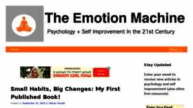 What Theemotionmachine.com website looked like in 2018 (5 years ago)