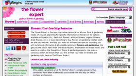 What Theflowerexpert.com website looked like in 2018 (5 years ago)