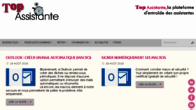 What Top-assistante.com website looked like in 2018 (5 years ago)