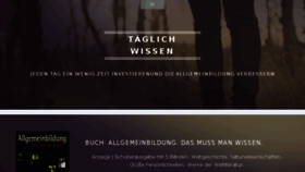 What Taeglich-wissen.de website looked like in 2018 (5 years ago)