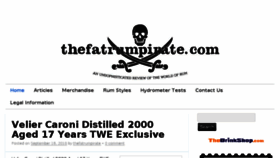 What Thefatrumpirate.com website looked like in 2018 (5 years ago)