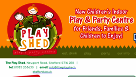 What Theplayshed-stafford.co.uk website looked like in 2018 (5 years ago)