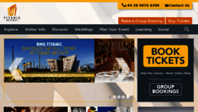 What Titanicbelfast.com website looked like in 2018 (5 years ago)