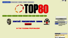 What Top80.pl website looked like in 2018 (5 years ago)