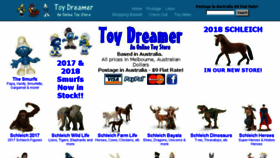 What Toydreamer.com.au website looked like in 2018 (5 years ago)