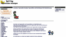 What Tagesmutter-anzeigen.de website looked like in 2018 (5 years ago)