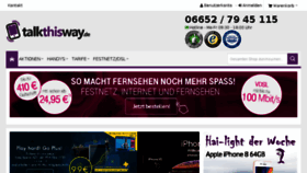 What Talkthisway.de website looked like in 2018 (5 years ago)