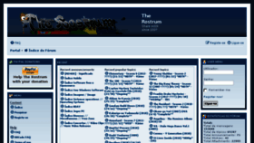 What Therostrum.net website looked like in 2018 (5 years ago)