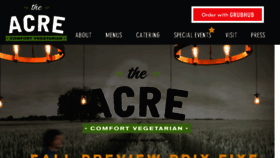 What Theacrerestaurant.com website looked like in 2018 (5 years ago)