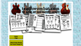 What Teachwombat.com website looked like in 2018 (5 years ago)