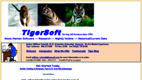 What Tigersoft.com website looked like in 2018 (5 years ago)