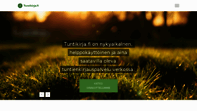 What Tuntikirja.fi website looked like in 2018 (5 years ago)