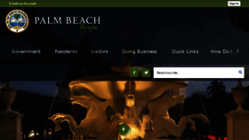 What Townofpalmbeach.com website looked like in 2018 (5 years ago)
