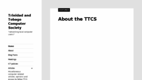 What Ttcs.tt website looked like in 2018 (5 years ago)