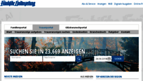 What Trauer.flz.de website looked like in 2018 (5 years ago)