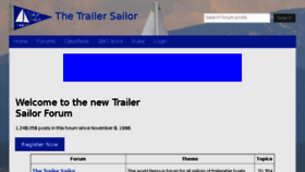 What Trailersailor.com website looked like in 2018 (5 years ago)