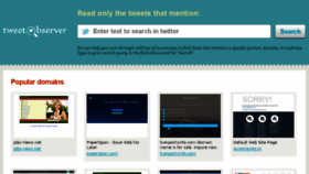 What Tweetobserver.com website looked like in 2018 (5 years ago)