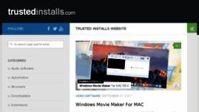 What Trustedinstalls.com website looked like in 2018 (5 years ago)