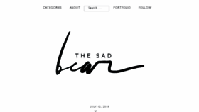 What Thesadbear.com website looked like in 2018 (5 years ago)