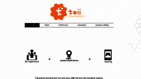What Toii.io website looked like in 2018 (5 years ago)