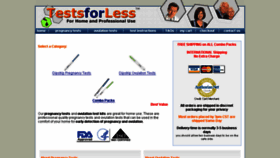 What Testsforless.com website looked like in 2018 (5 years ago)