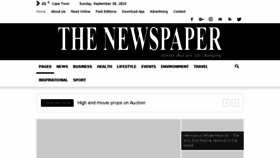 What Thenewspaper.co.za website looked like in 2018 (5 years ago)