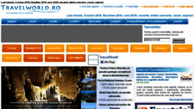 What Travelworld.ro website looked like in 2018 (5 years ago)