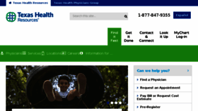 What Txhealth.org website looked like in 2018 (5 years ago)