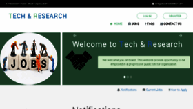 What Techandresearch.com website looked like in 2018 (5 years ago)