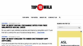 What Top10wala.com website looked like in 2018 (5 years ago)
