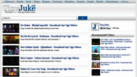 What Tinyjuke.net website looked like in 2018 (5 years ago)
