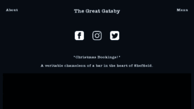 What Thegatsbybar.co.uk website looked like in 2018 (5 years ago)