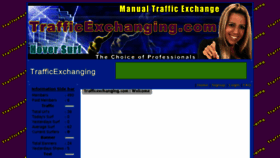 What Trafficexchanging.com website looked like in 2018 (5 years ago)