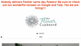What Theflowercupboard.com website looked like in 2018 (5 years ago)