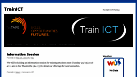 What Trainict.net website looked like in 2018 (5 years ago)