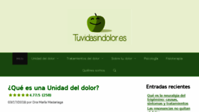 What Tuvidasindolor.es website looked like in 2018 (5 years ago)