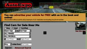 What Theautoexpo.com website looked like in 2018 (5 years ago)