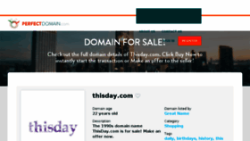 What Thisday.com website looked like in 2018 (5 years ago)