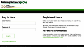 What Trainingnetworknow.com website looked like in 2018 (5 years ago)