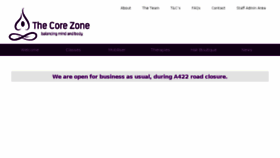 What Thecorezone.co.uk website looked like in 2018 (5 years ago)