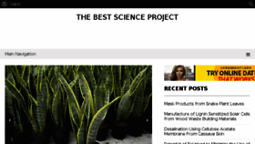 What Thebestscienceproject.com website looked like in 2018 (5 years ago)