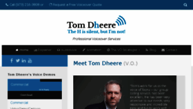 What Tomdheere.com website looked like in 2018 (5 years ago)