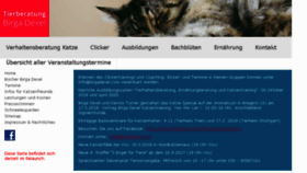 What Tierberatungspraxis.de website looked like in 2018 (5 years ago)