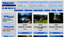 What Travelviajes.mx website looked like in 2018 (5 years ago)