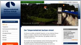 What Talsperren-lsa.de website looked like in 2018 (5 years ago)