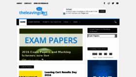 What Theleavingcert.com website looked like in 2018 (5 years ago)