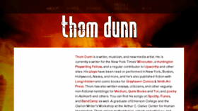What Thomdunn.info website looked like in 2018 (5 years ago)