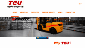 What Teu-forklift.com website looked like in 2018 (5 years ago)