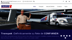 What Transpak.com.mx website looked like in 2018 (8 years ago)